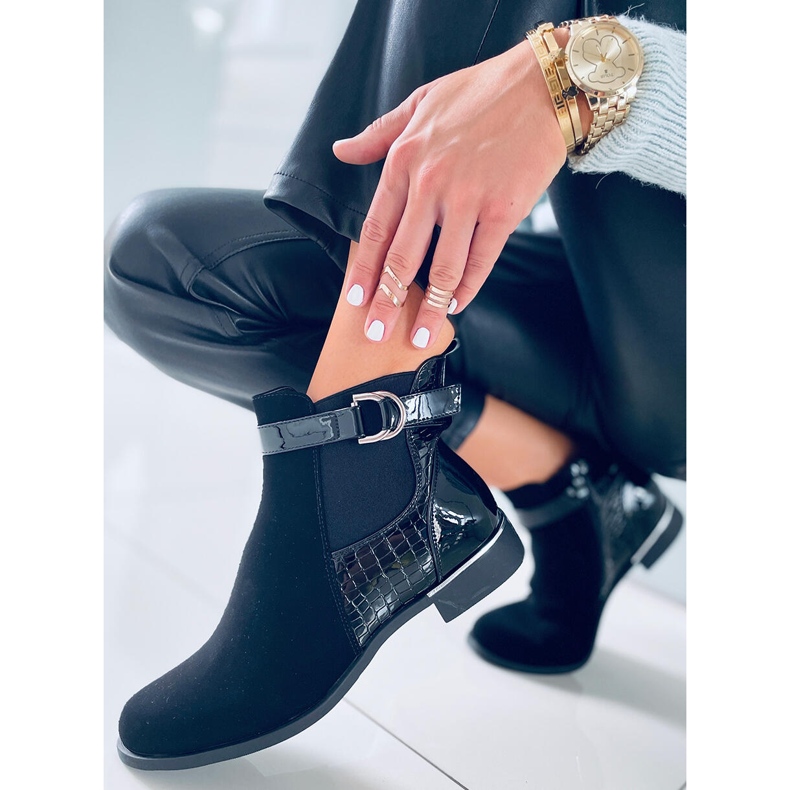 BM Francine Black női Chelsea csizma fekete 1