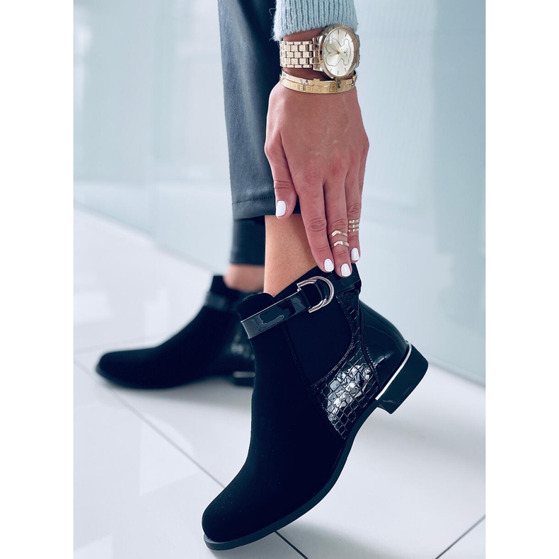 BM Francine Black női Chelsea csizma fekete 2