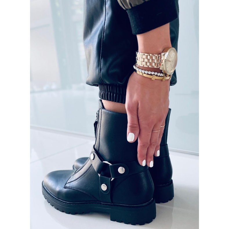 Oliver Black lapos csizma fekete 2