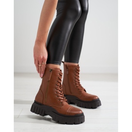 Barna Shelovet női táskák dekoratív cipzárral 1