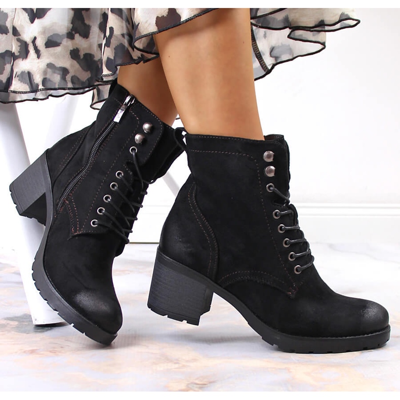 Fekete Potocki női hőszigetelt velúr csizma 1 Fekete Potocki női hőszigetelt velúr csizma 1