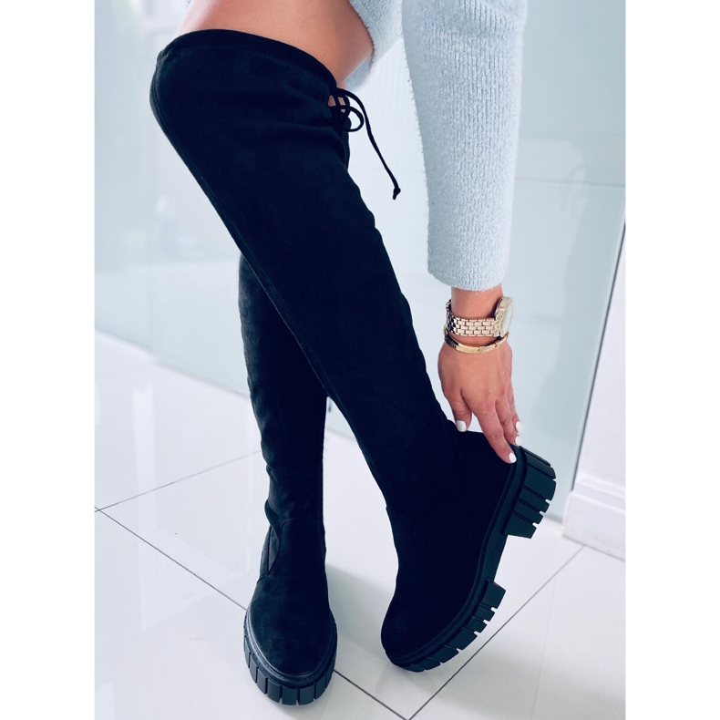 Női Alyssa fekete csizma 2