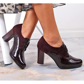 Női jazz cipők egy barna Jezzi poszton piros sokszínű 1