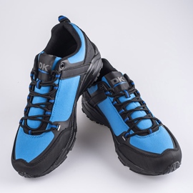 Férfi trekking cipő DK kék fekete 2