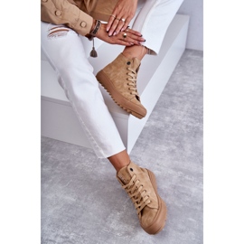 Női cipők Big Star High Warm Camel GG274072 bézs 1