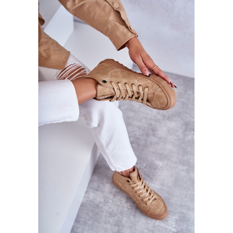 Női cipők Big Star High Warm Camel GG274072 bézs 2