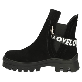 Velúr bebújós bokacsizma díszítéssel Filippo DBT3927 fekete 3