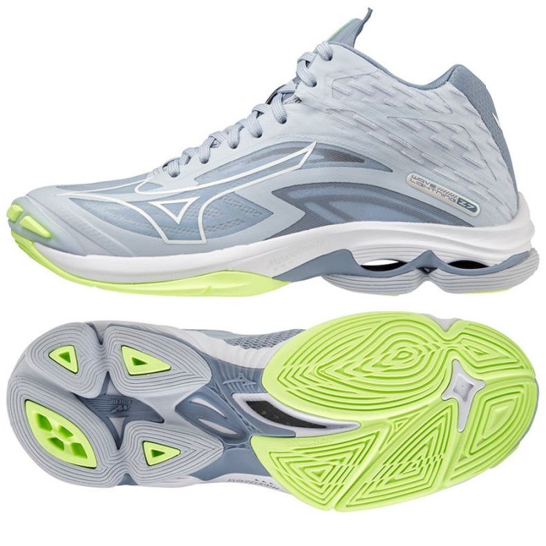 Mizuno Wave Lightning Z7 Mid W V1GC225002 röplabda cipő szürke a szürke árnyalatai 1