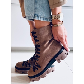 Conor Khaki fűzős csizma barna 1