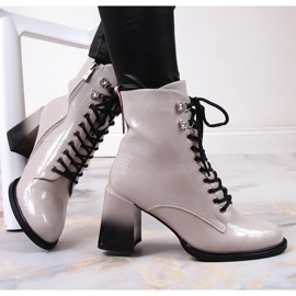 S.Barski Botra lakkozott csizma, meleg szürke S. Barski 1