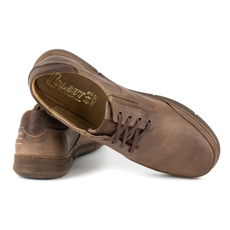 Polbut Alkalmi férfi cipő J55 barna 4