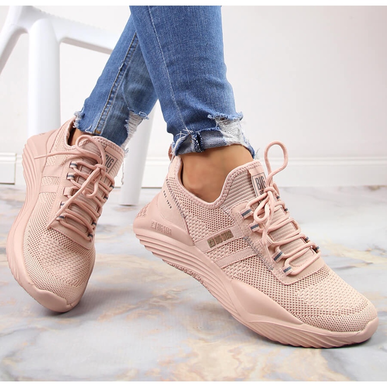 Női könnyű sportcipő Big Star KK274348 rózsaszín 2