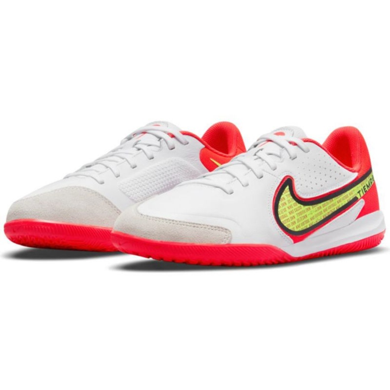Nike Tiempo Legend 9 Academy Ic Jr DA1329 176 futballcipő sárga, fehér, többszínű fehér 1