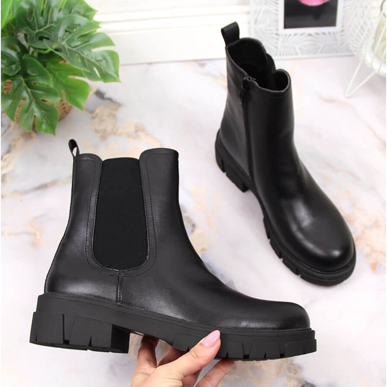 S.Barski Fekete női csizma Jodhpur csizma a platformon S. Barskitól 1 S.Barski Fekete női csizma Jodhpur csizma a platformon S. Barskitól 1