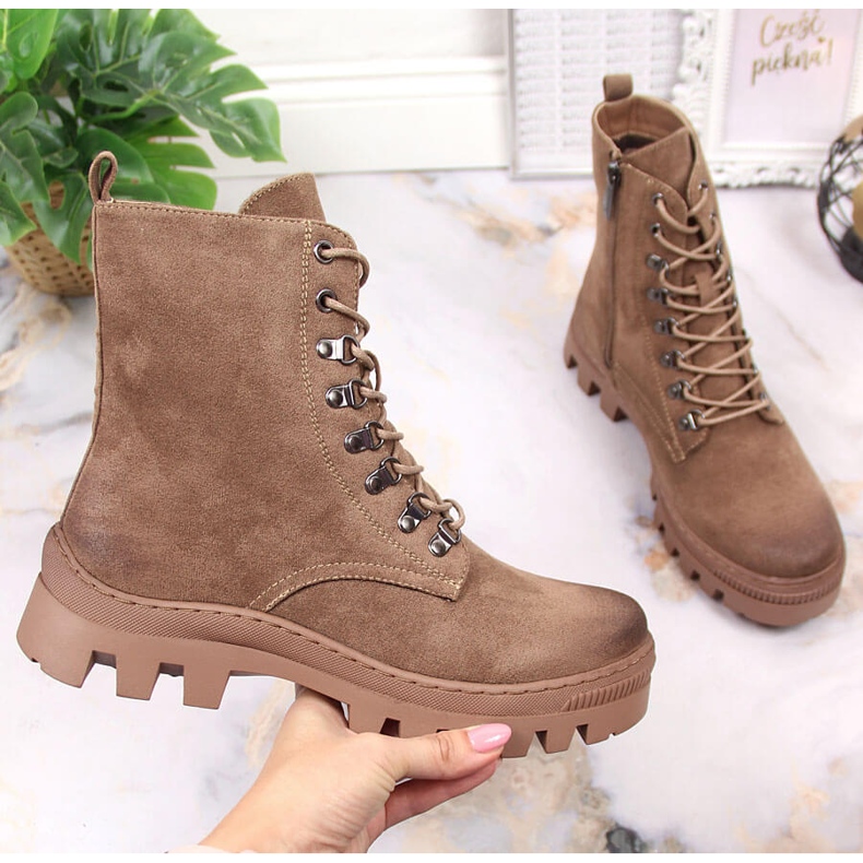 Női csizma, velúr barna csizma Potocki 1 Női csizma, velúr barna csizma Potocki 1