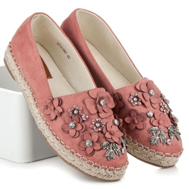 Marquiz Bebújós alacsony cipő díszítéssel rózsaszín 1