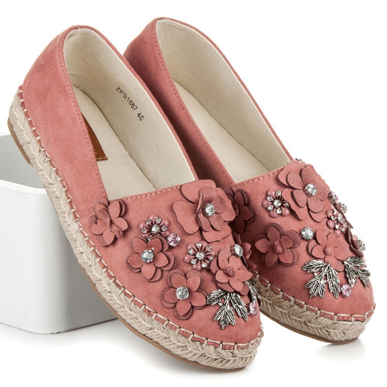 Marquiz Bebújós alacsony cipő díszítéssel rózsaszín 1