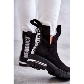 PS1 Fekete Elvera velúr cipők kivágásokkal 2