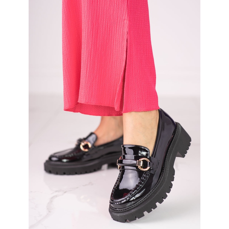 Fekete lakkozott női Shelovet naplopók 1