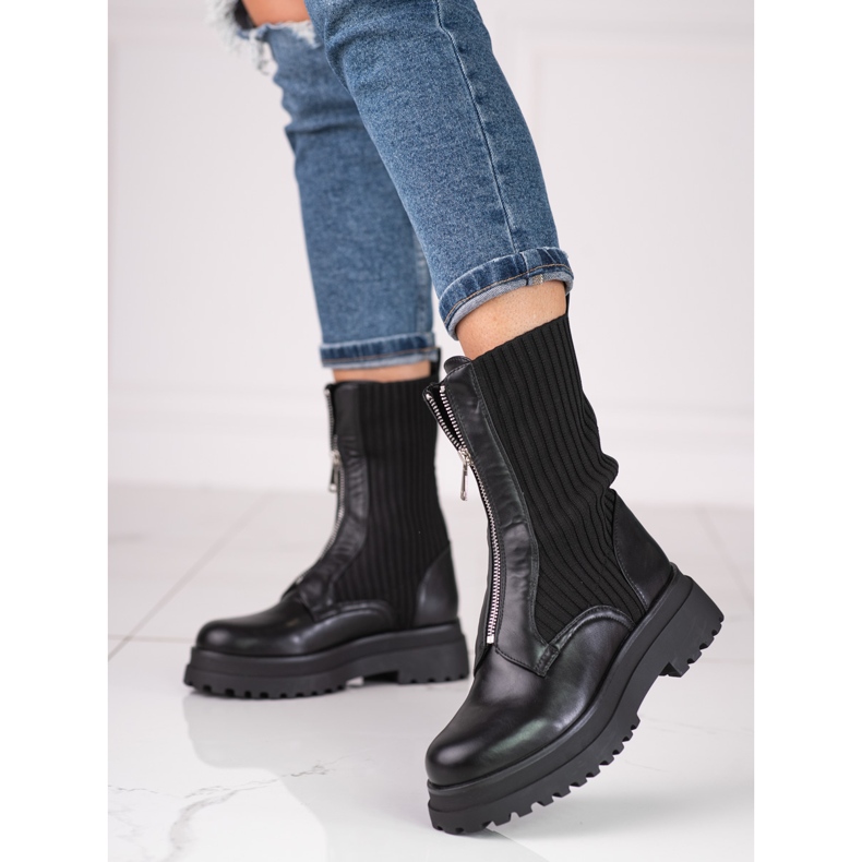 Shelovet fekete női táskák cipzárral 1