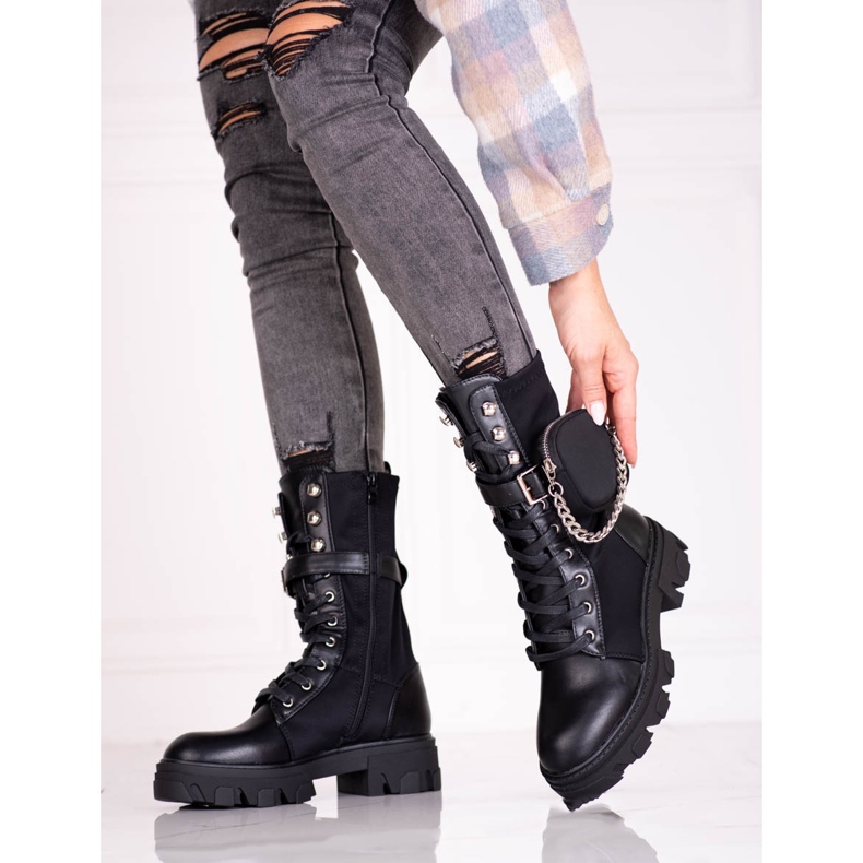 Fekete női táskák Shelovet táskával 1