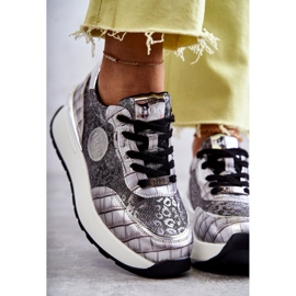 Női sportcipő Wedge GOE KK2N4083 ezüst 2