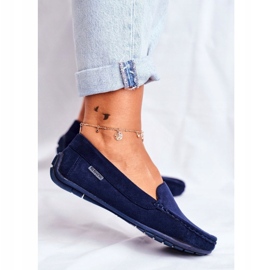 Evento Női cipők Navy Blue Suede kék 3
