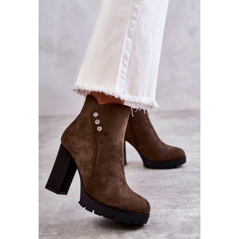 PG1 Velúr Csizma Egy Lagerlla Postán khaki zöld 1