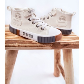 Gyermek magas tornacipő Big Star KK374015 fehér 1