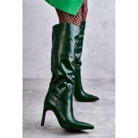 FB2 Eco-bőr csizma zöld Rissán 1