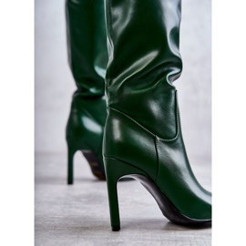 FB2 Eco-bőr csizma zöld Rissán 2