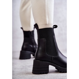 Női fekete meleg csizma a sarkon Abella 2 Női fekete meleg csizma a sarkon Abella 2