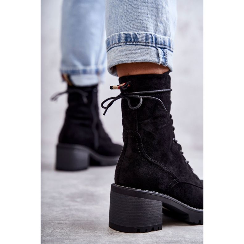 Női meleg csizma magassarkún Julieta Black fekete 2 Női meleg csizma magassarkún Julieta Black fekete 2