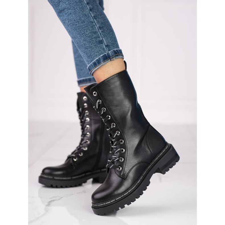 Fekete Shelovet női magas szárú táskák 1