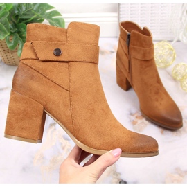 Női meleg velúr teve Laura La.Fi csizma barna 1