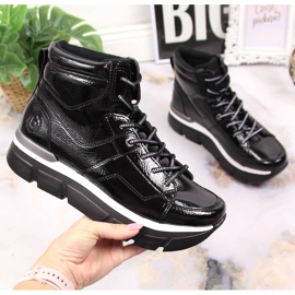 Fekete Bugatti női platform tornacipő 1