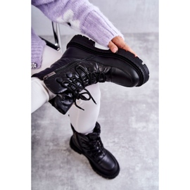 Női fűzős hócsizma GOE KK2N4017 Fekete 1