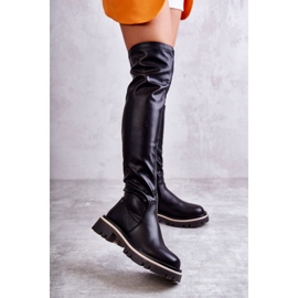Térd feletti bőrcsizma GOE KK2N4024 Fekete 1