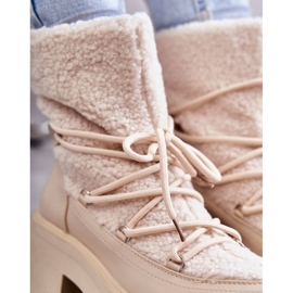 FS1 Női hócsizma báránybőr bézs színű Sanna barna 1 FS1 Női hócsizma báránybőr bézs színű Sanna barna 1