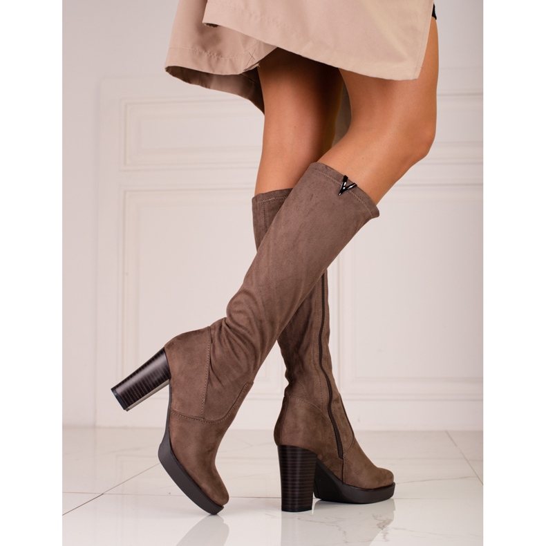 M.Daszyński Daszyński női csizma barna oszlopon 1 M.Daszyński Daszyński női csizma barna oszlopon 1