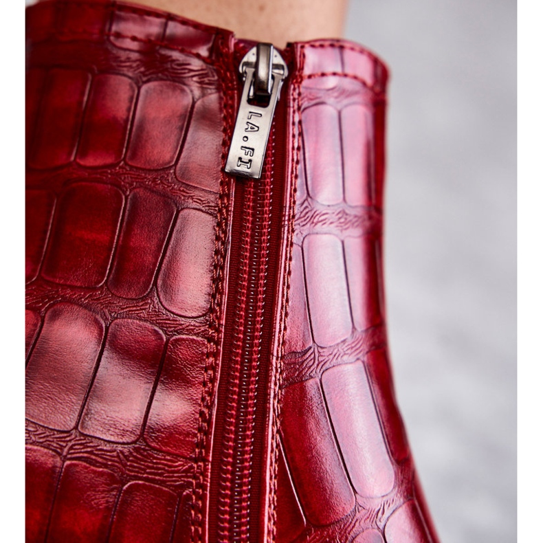 PL4 Snake Eco-bőr csizma La.Fi 260038R-XC Piros 1