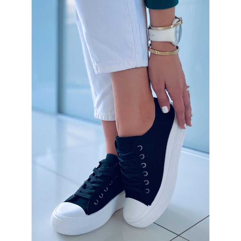 Ebbe Black női tornacipő fekete 2