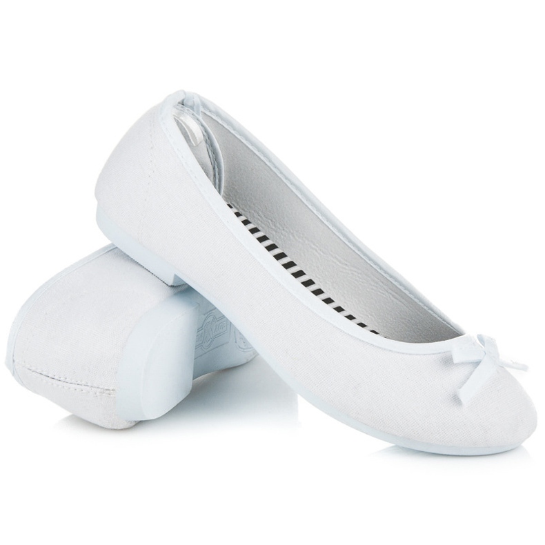 New Age Sportos balerinák masnival fehér 1