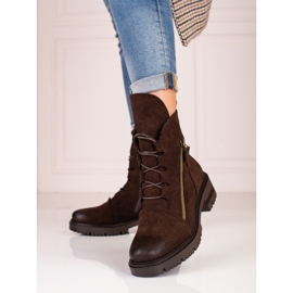 W. Potocki Potocki barna velúr női munkaruha 1