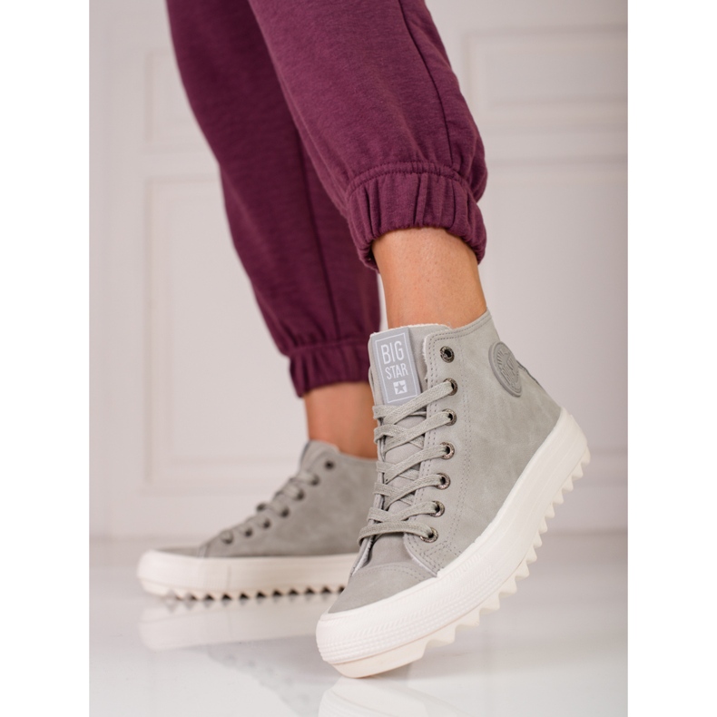 Női Big Star EE274114 tornacipő szürke 1