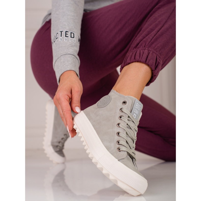 Női Big Star EE274114 tornacipő szürke 2