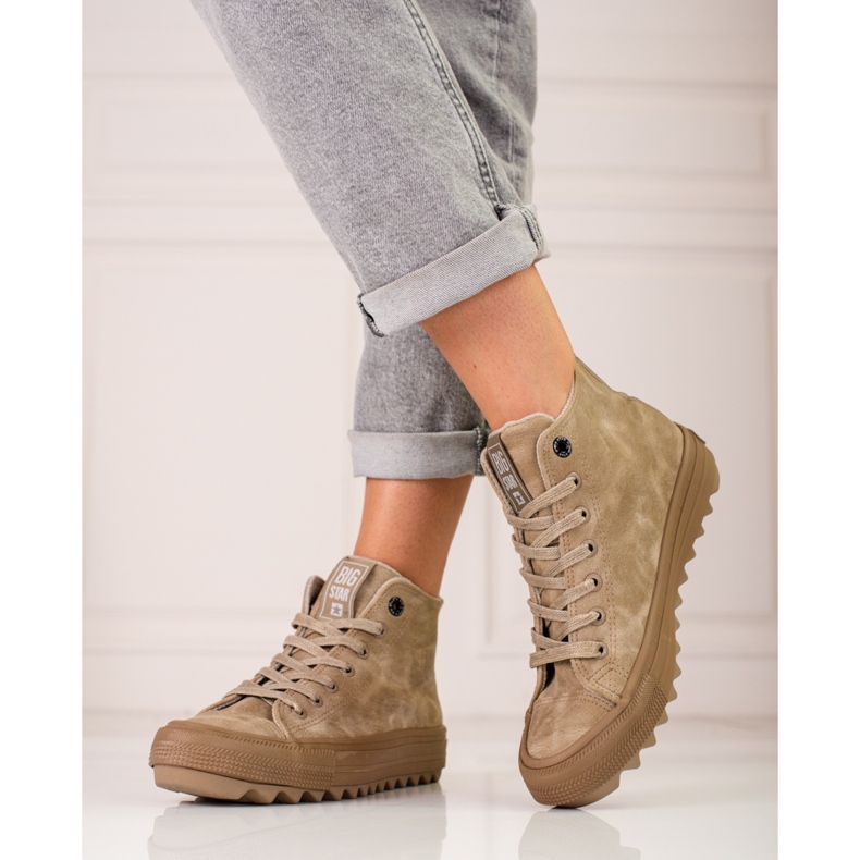 Női Big Star EE274071 tornacipő bézs 1