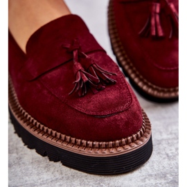 Vinceza Női velúr cipők a platformon Burgundy Unni piros 2 Vinceza Női velúr cipők a platformon Burgundy Unni piros 2