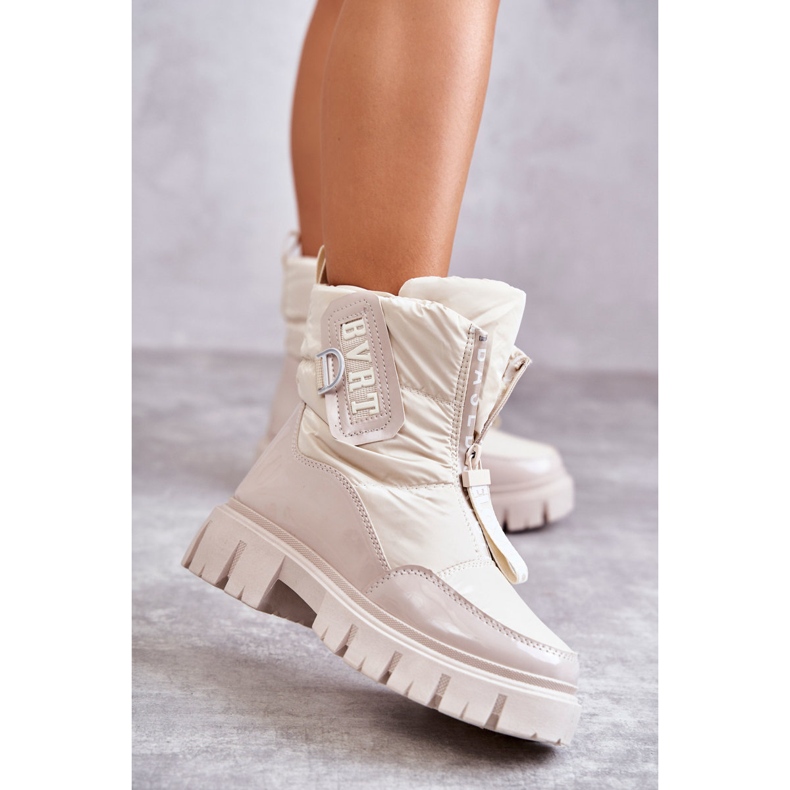 PM1 Női bézs színű meleg hócipő Marit cipzárral 1 PM1 Női bézs színű meleg hócipő Marit cipzárral 1