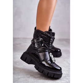 PM1 Női fekete meleg hócipő Marit cipzárral 2